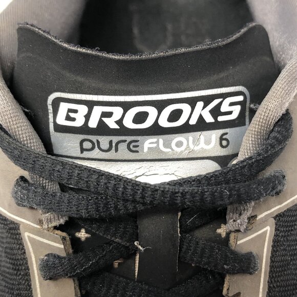 Brooks Shoes Womens 10 Black PureFlow 6 Running Athletic Sneakers Performance - Picture 8 of 11